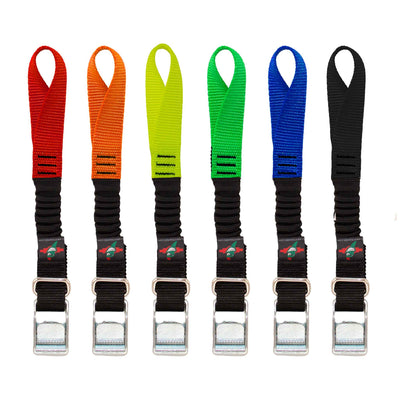 All colors of cam tensioners with metal cam buckles