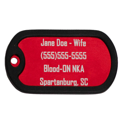 Medical ID tag with emergency info
