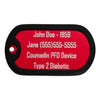 Medical ID tag with emergency info